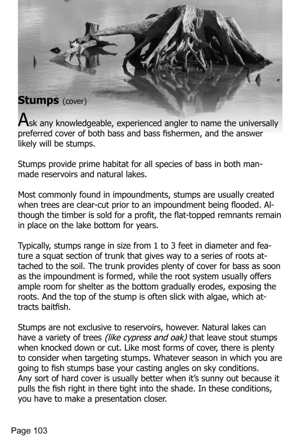 Strategies For Bass Stumps by Lee Bailey Jr. Fresh Water Fishing Hall of Famer.