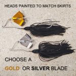 Shown here with both the gold and silver blade.