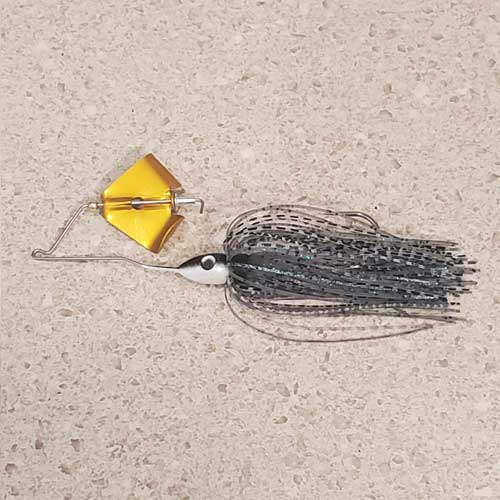 Bluegill Baby Buzzbait Gold Blade Side View