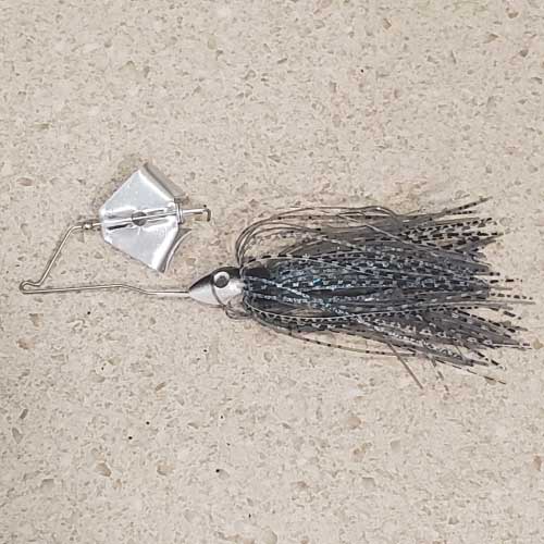 Bluegill Baby Buzzbait Silver Blade Side View