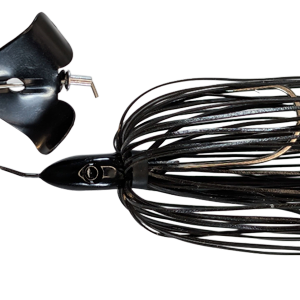 A black blade absorbs light and creates a distinct, solid shadow that draws aggressive strikes.
