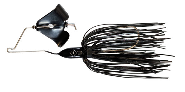 A black blade absorbs light and creates a distinct, solid shadow that draws aggressive strikes.